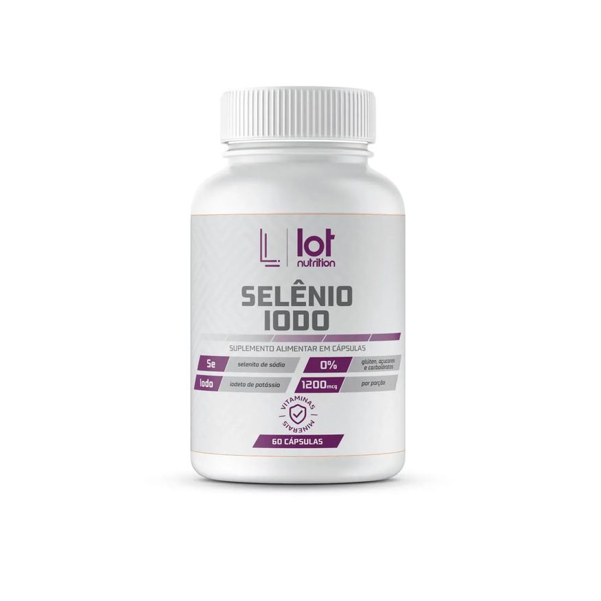 Lot Nutrition Selênio 300mcg + Iodo 900mcg 60 cápsulas
