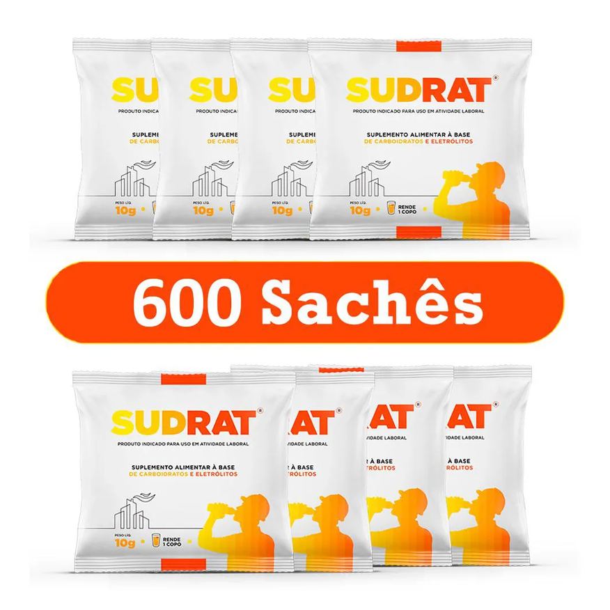 Sudract Kit 600 Sachês Sudrat 10g Cada - Uva