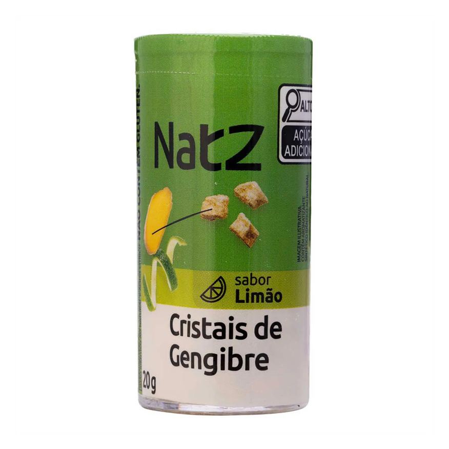 de Cristais Gengibre e Limão Natz 20g