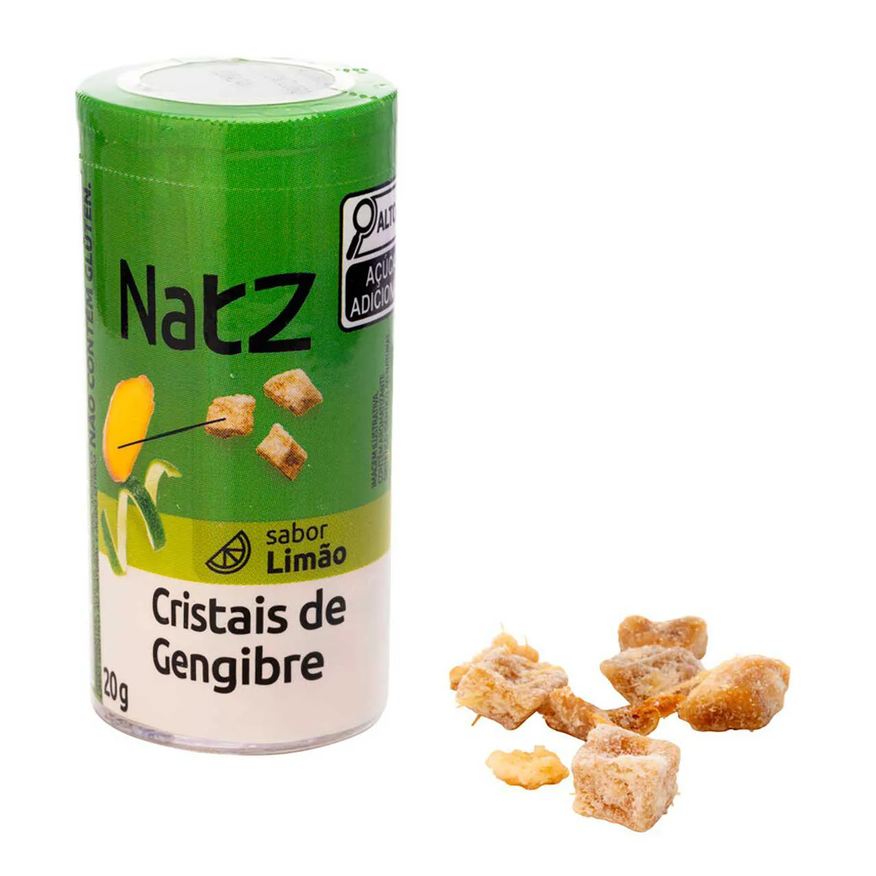 de Cristais Gengibre e Limão Natz 20g