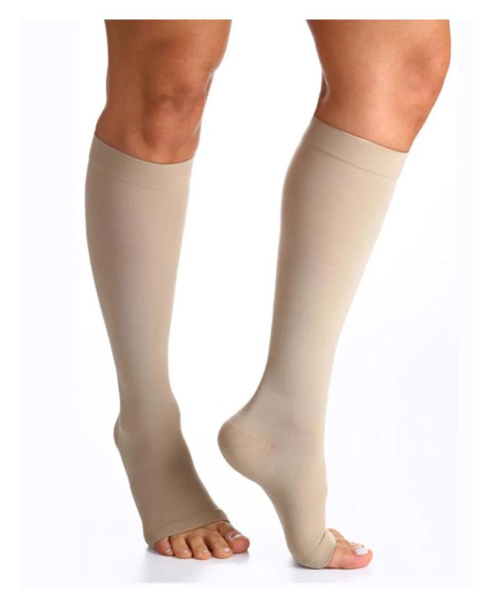 Sigvaris Meia Select Comfort Premium 3/4 862 20-30 MMHG Ponteira Aberta Xg Natural Xg2