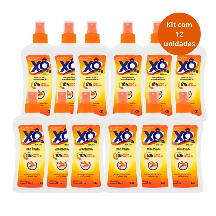 Cimed Kit Spray Repelente de Insetos Xô Inseto com 12 200ml
