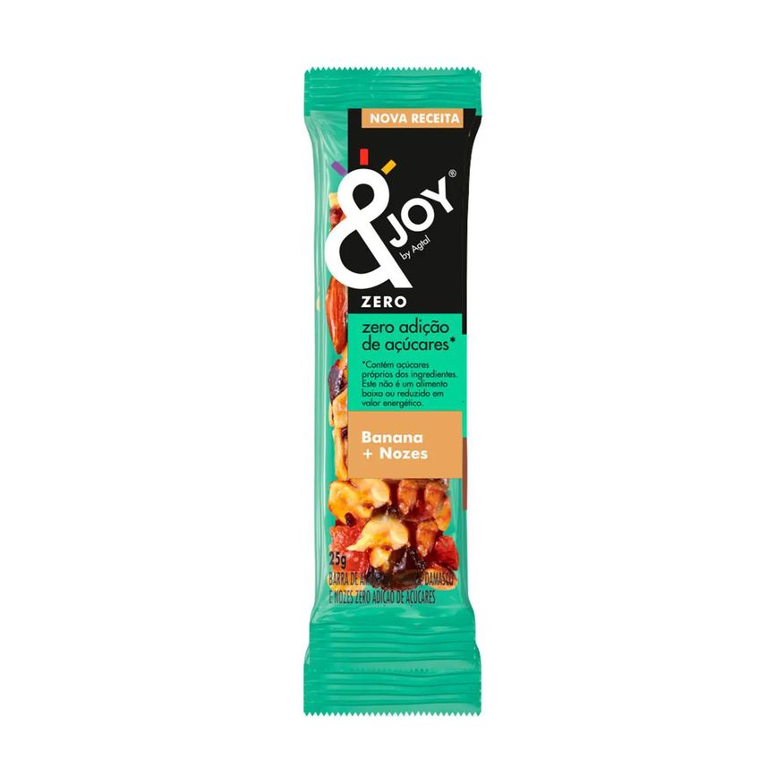 &Joy Barra de Nuts Nuts by Agtal Banana + Nozes Zero Açúcar 25g