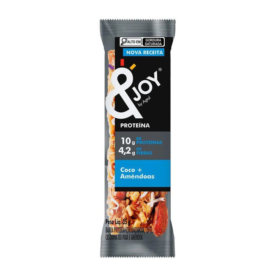 &Joy Barra de Proteína Nuts by Agtal Coco + Amêndoas 35g