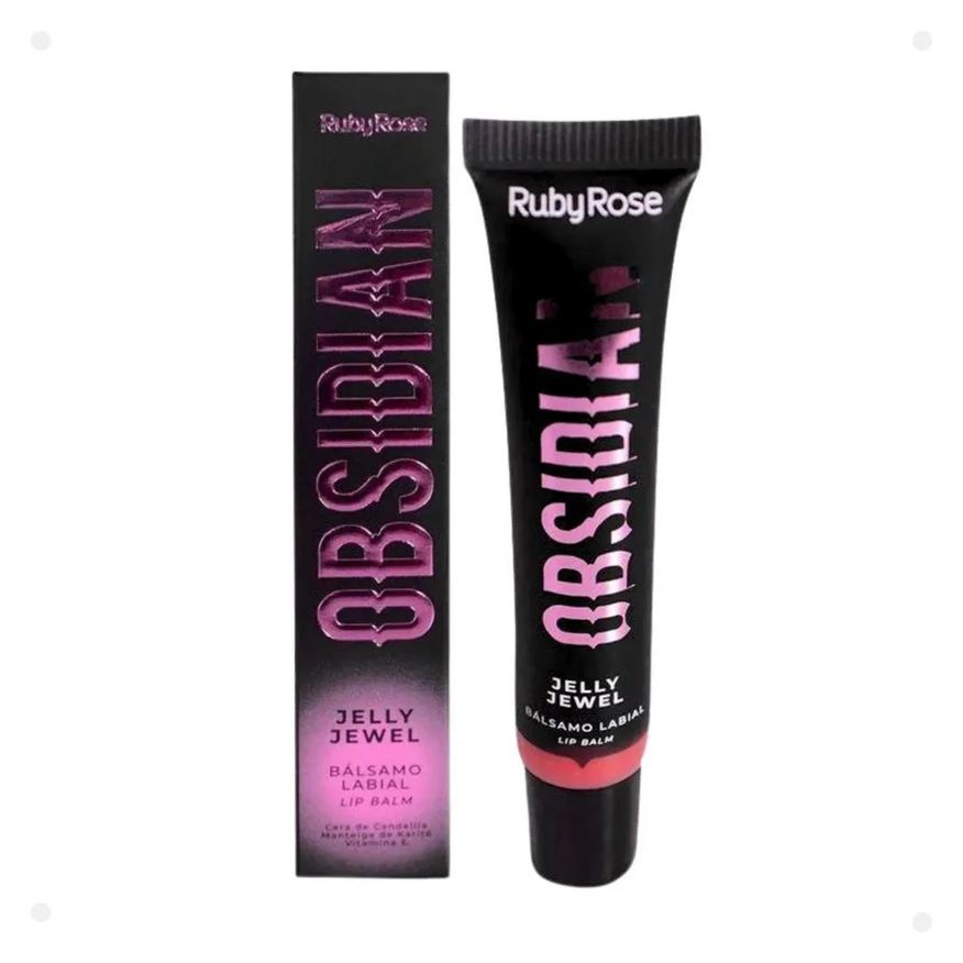 Ruby Rose Lip Balm Obsidian Jelly Jewel Jasper 10ml