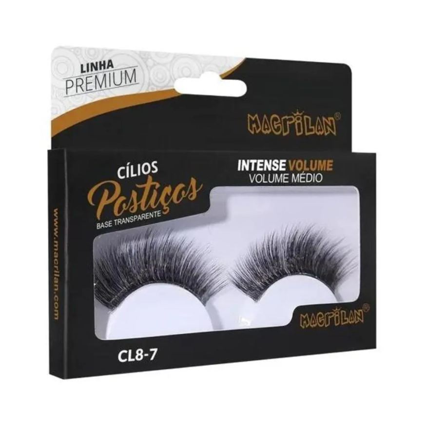 Macrilan Cílios Postiços Intense Volume Volume Médio Linha Premium Cl8-7