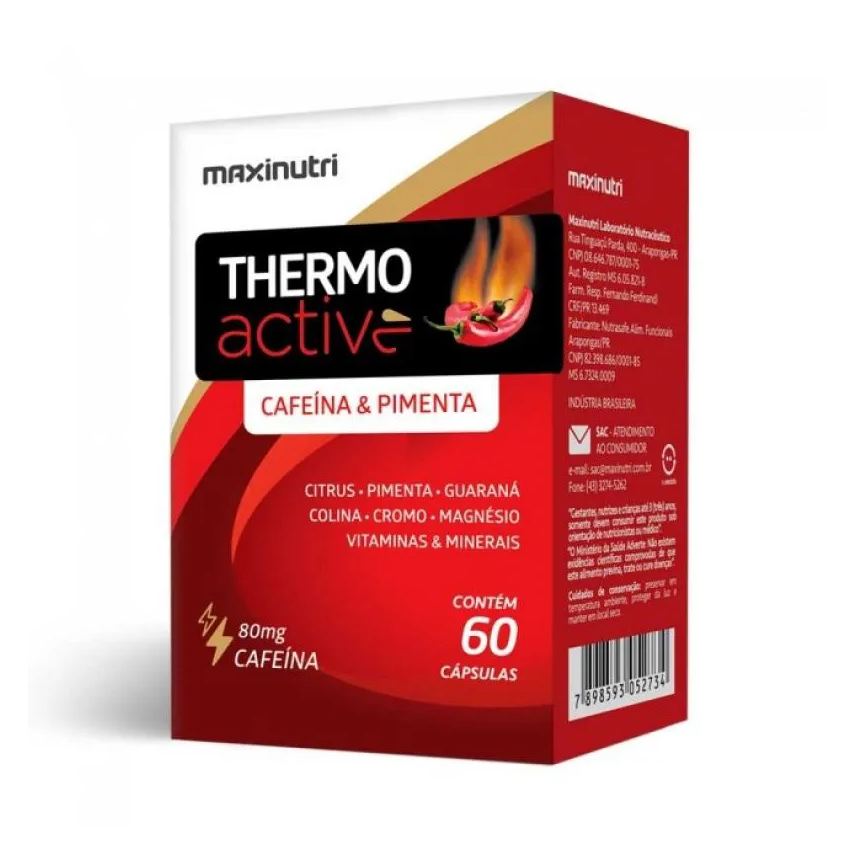 Maxinutri Thermo Active (60 cápsulas) - Padrão: Único