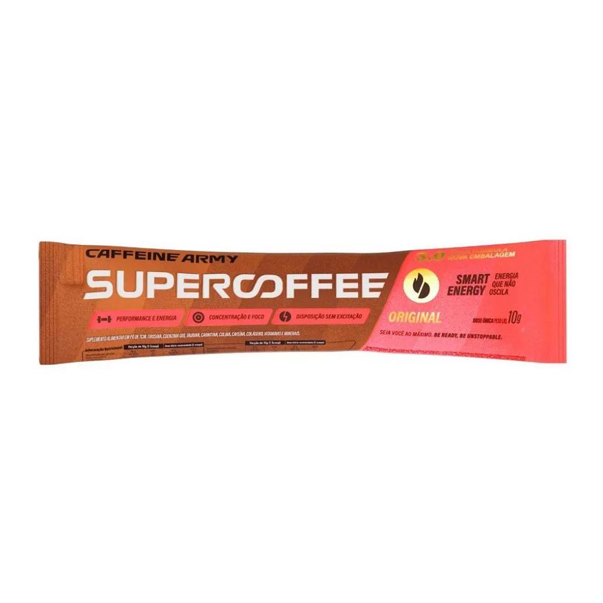 Caffeine Army Supercoffee 3.0 To Go Sachê (10g) - Sabor: Original