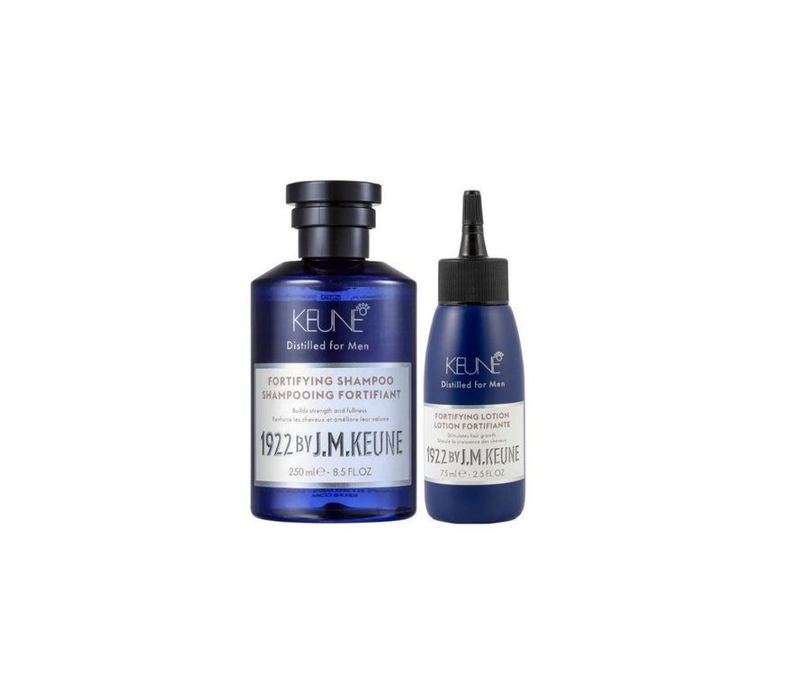 Keune Kit 1922 by J. M. Keune Fortifying – Shampoo Antiqueda 250ml + Loção Capilar Antiqueda 75ml