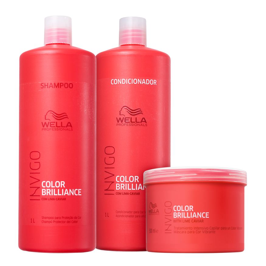 Wella Kit Professionals Invigo Color Brilliance Salon Trio (3 Produtos)
