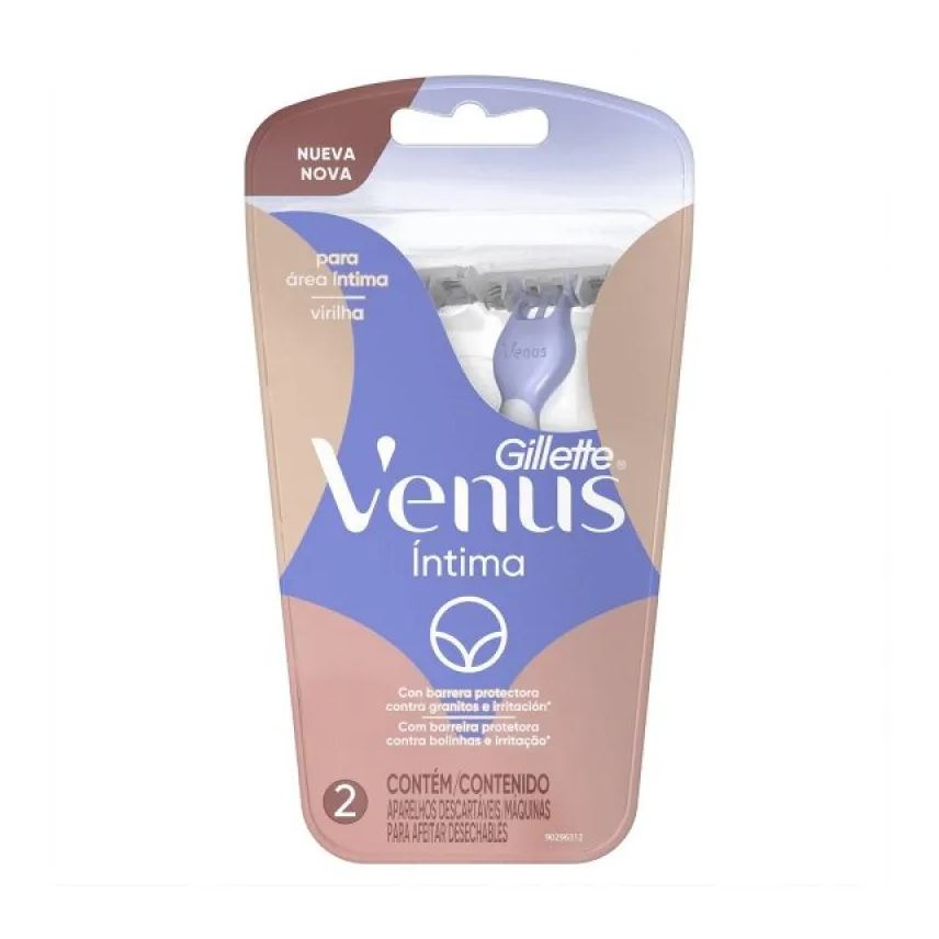 Gillette Aparelho de Depilar Venus Íntima Descartável 2 unidades