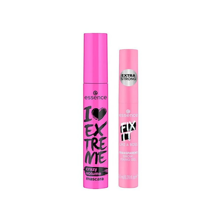 Essence Kit - Máscara para Cílios Preta 12ml E Máscara para Cílios Transparente 8,5ml