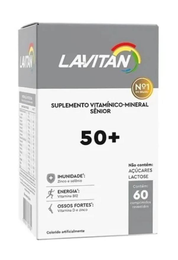 Nutracom Suplemento Lavitan 50+ Sênior 60 cápsulas - Cimed