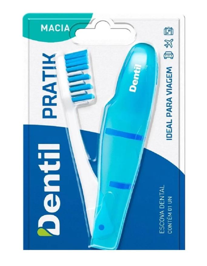 Dentil Escova de Dente Adulto Macia Pratik 1 Uni