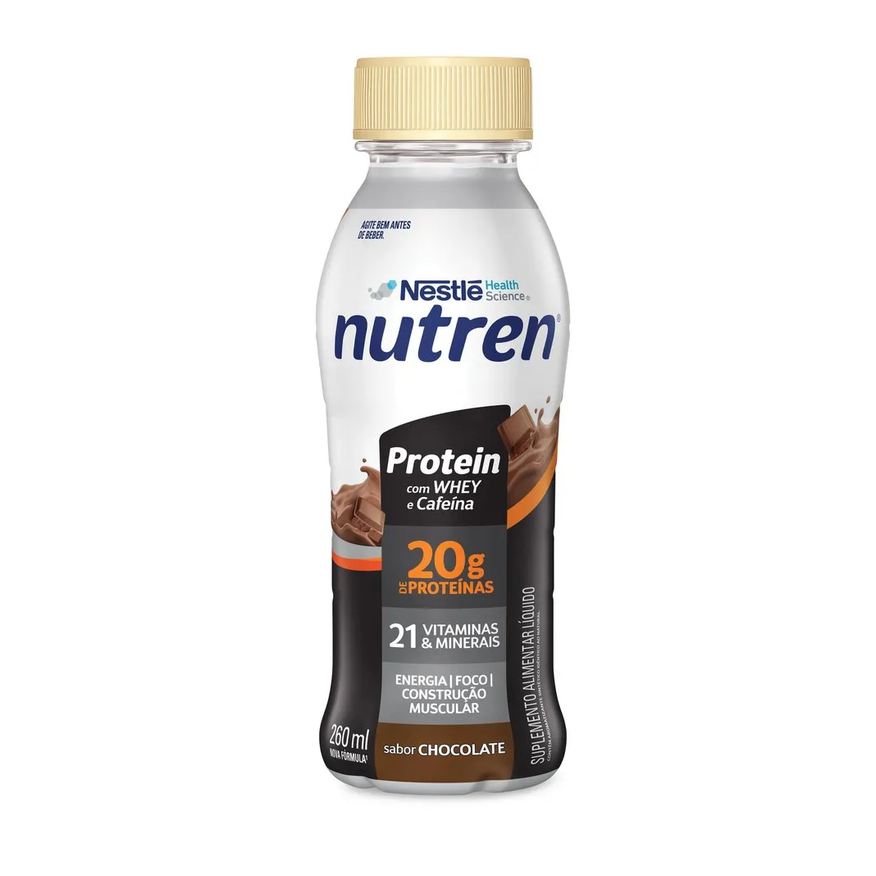 Alimentar Suplemento Nutren Protein Whey 20g De Proteínas Chocolate 260ml