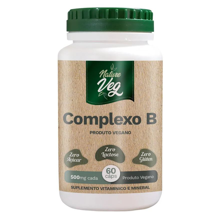 Natureveg COMPLEXO B (PRODUTO VEGANO) 60 CáPSULAS 500mg