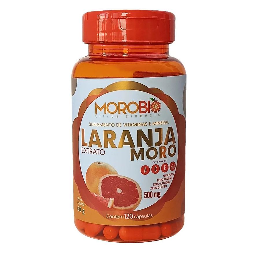 Nathurepro Morobio Extrato de Laranja Moro 120 Cápsulas 500mg