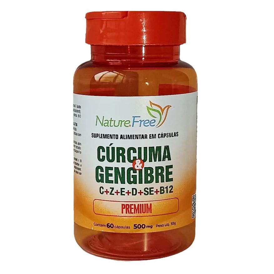 Nathurepro CúRCUMA E GENGIBRE PREMIUM 60 CáPSULAS 500mg
