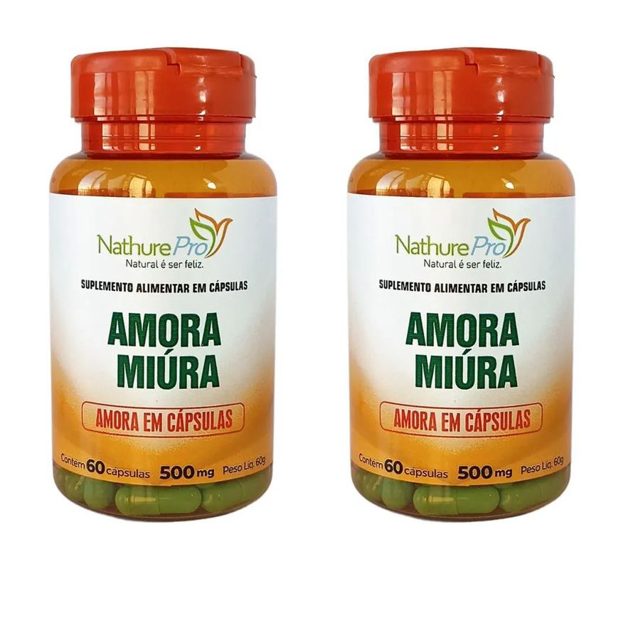 Nathurepro KIT 2 AMORA MIURA + VITAMINA A + VITAMINA E 500mg 60 CáPSULAS