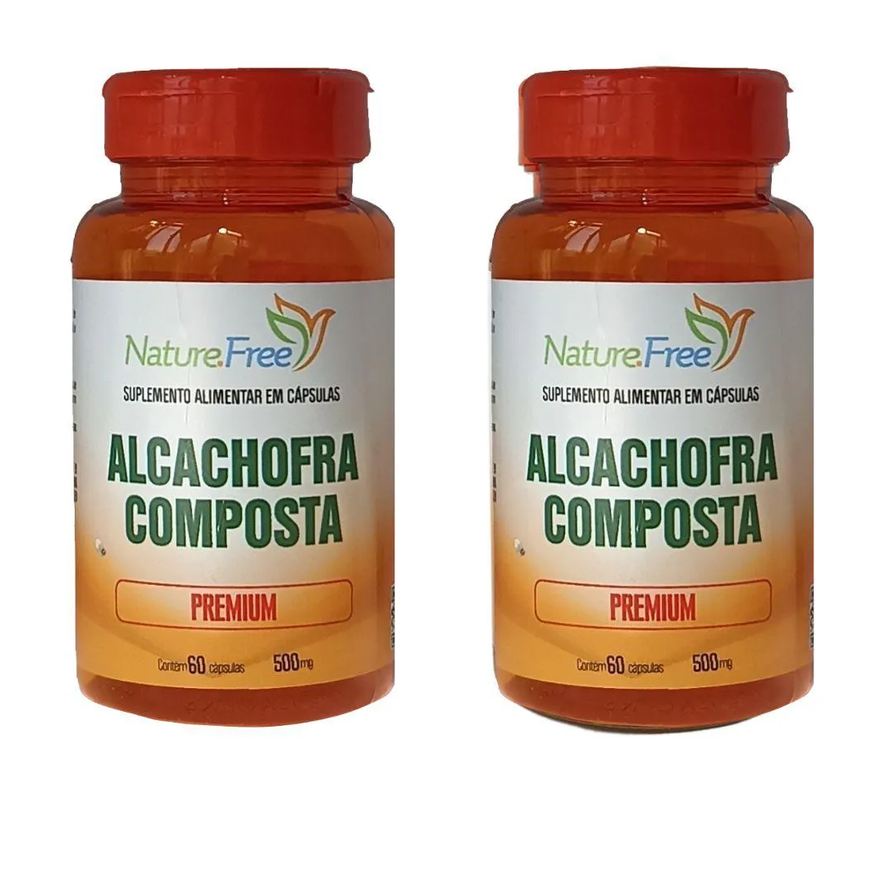 Nathurepro Kit 2 Alcachofra Composta Premium 60 Cápsulas 500mg
