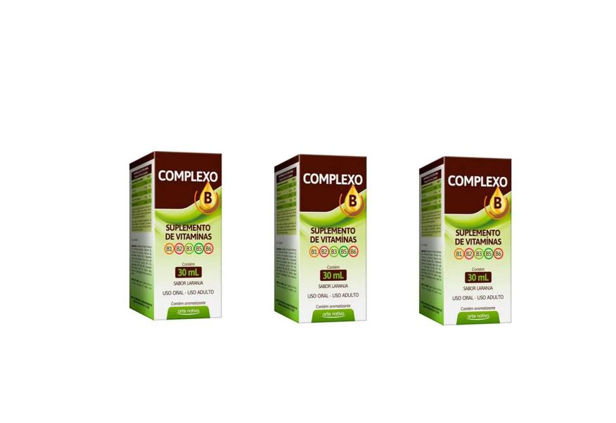 Arte Nativa Kit C/3 Complexo B Solução 30ml