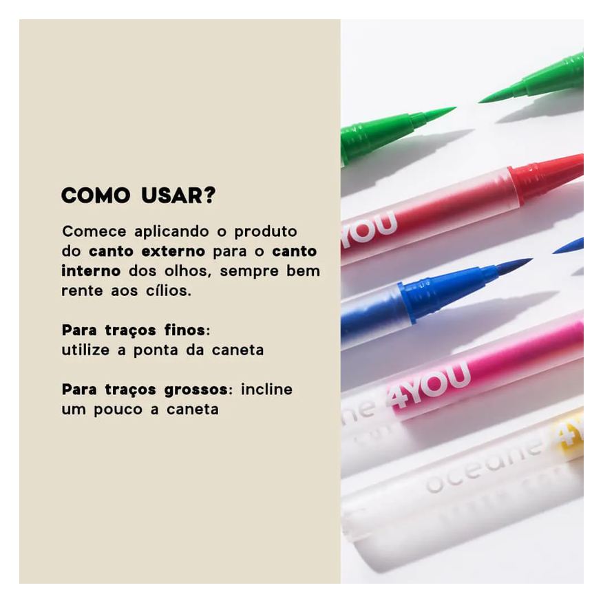 Delineadora Caneta Rosa - Flash Color Pen Neon Pink 4you 1,2ml