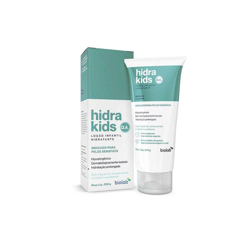 Hidrakids Loção Hidratante Infantil Hidra Kids D.A. Pele Sensível 200g