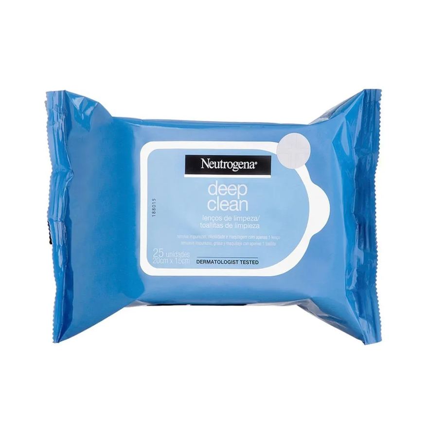 Neutrogena Lenço De Limpeza Demaquilante Deep Clean 25 Unidades