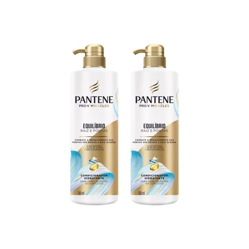 Pantene Condicionador 510ml Pump Equilibrio - Kit C / 2un