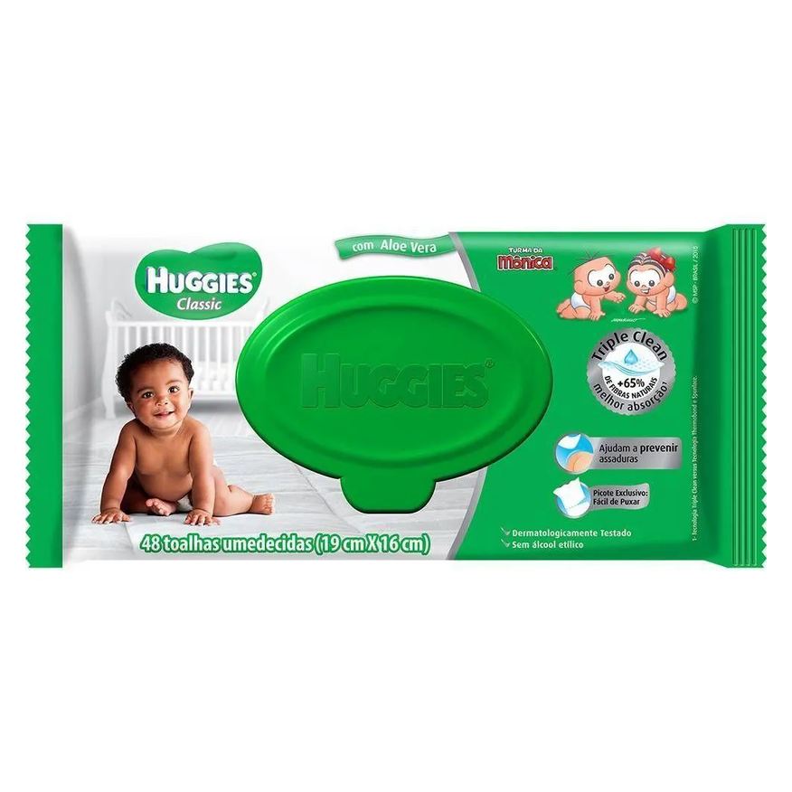 Kimberly Clark Toalhas Umedecidas Huggies Classic 48 unidades