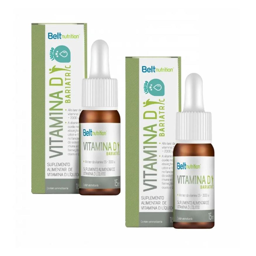 Belt Nutrition 2x Vitamina D3 Belt Bariatric- 15ml- 2.000ui Cada 2 Gotas