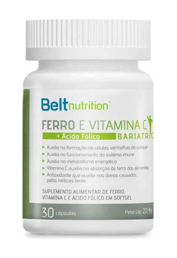 Belt Nutrition Belt Ferro Bariatric - Vitamina C + Ácido Fólico