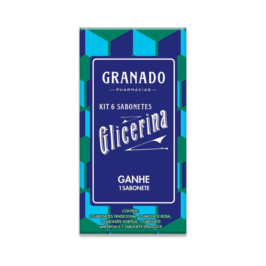 Granado Kit Sabonete em Barra Gliverina 6 unidades