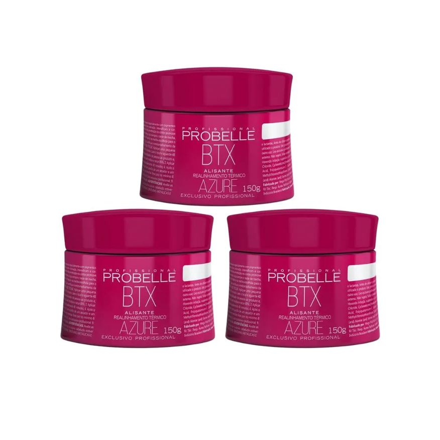Probelle Botox Capilar Azure 150g - Kit C / 3un