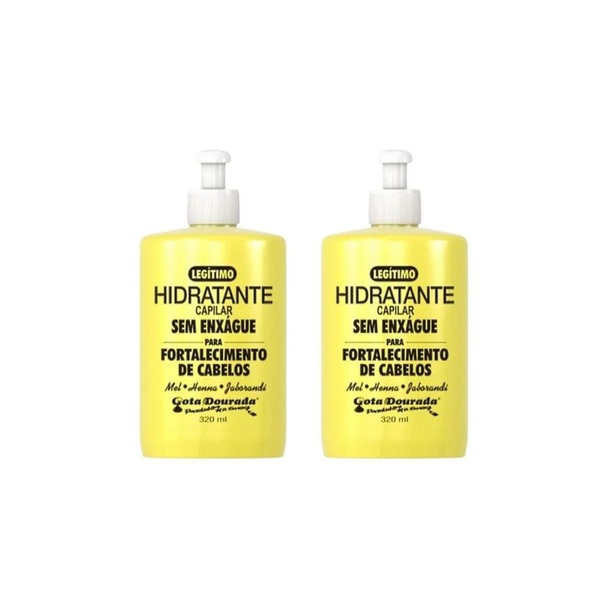 Gota Dourada Creme para Pentear 320ml Fort - Kit C / 2un