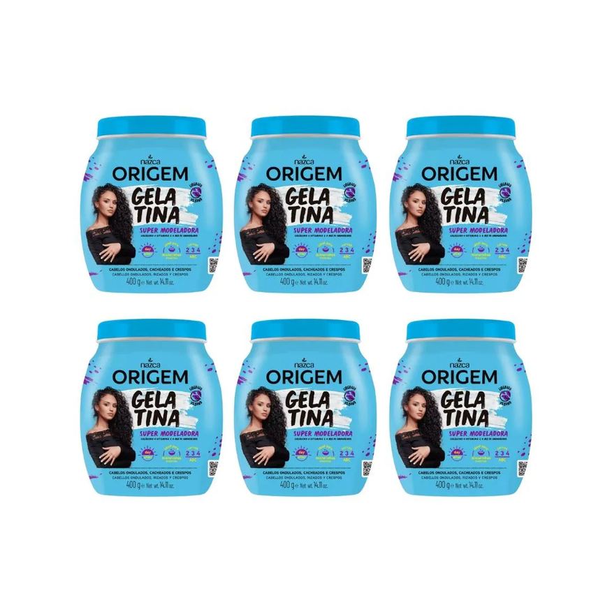 Nazca Gelatina Capilar Origem 400g - Kit C / 6un