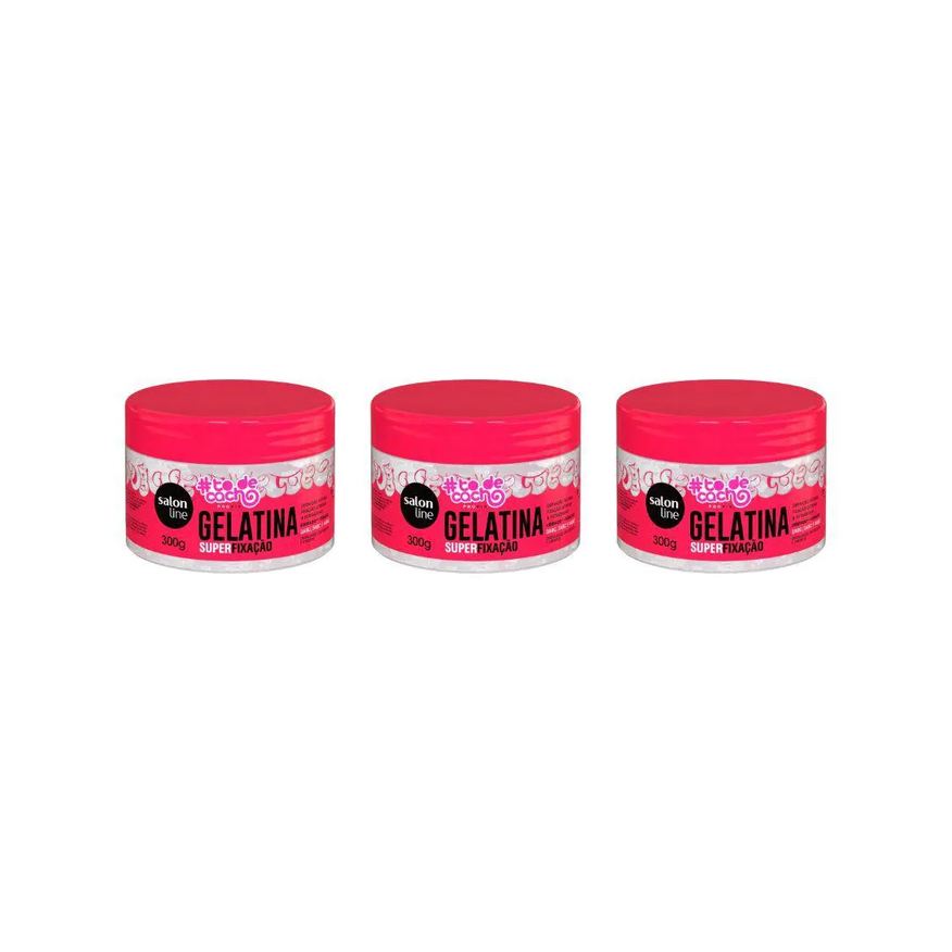Salon Line Gelatina Capilar 300g Todecacho Super Fixaçao - 3un