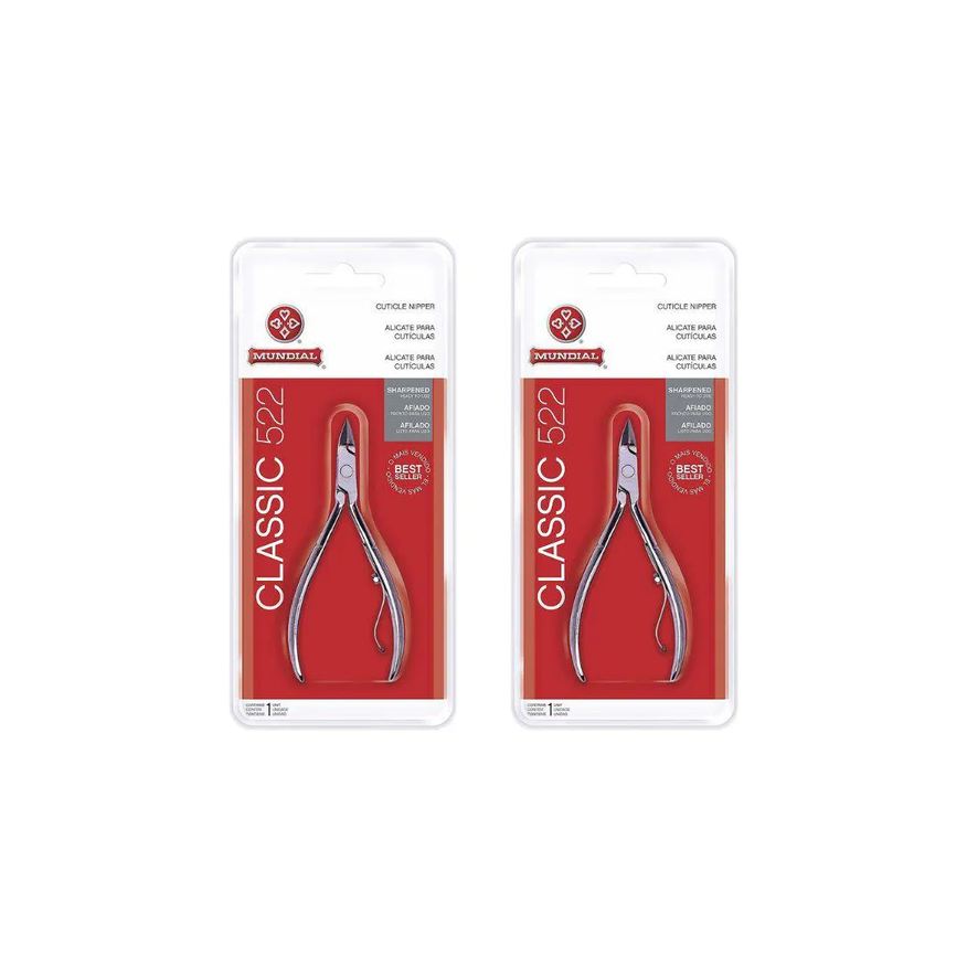 Mundial Alicate 522 Tradicional de Cuticulas - Kit C / 2un