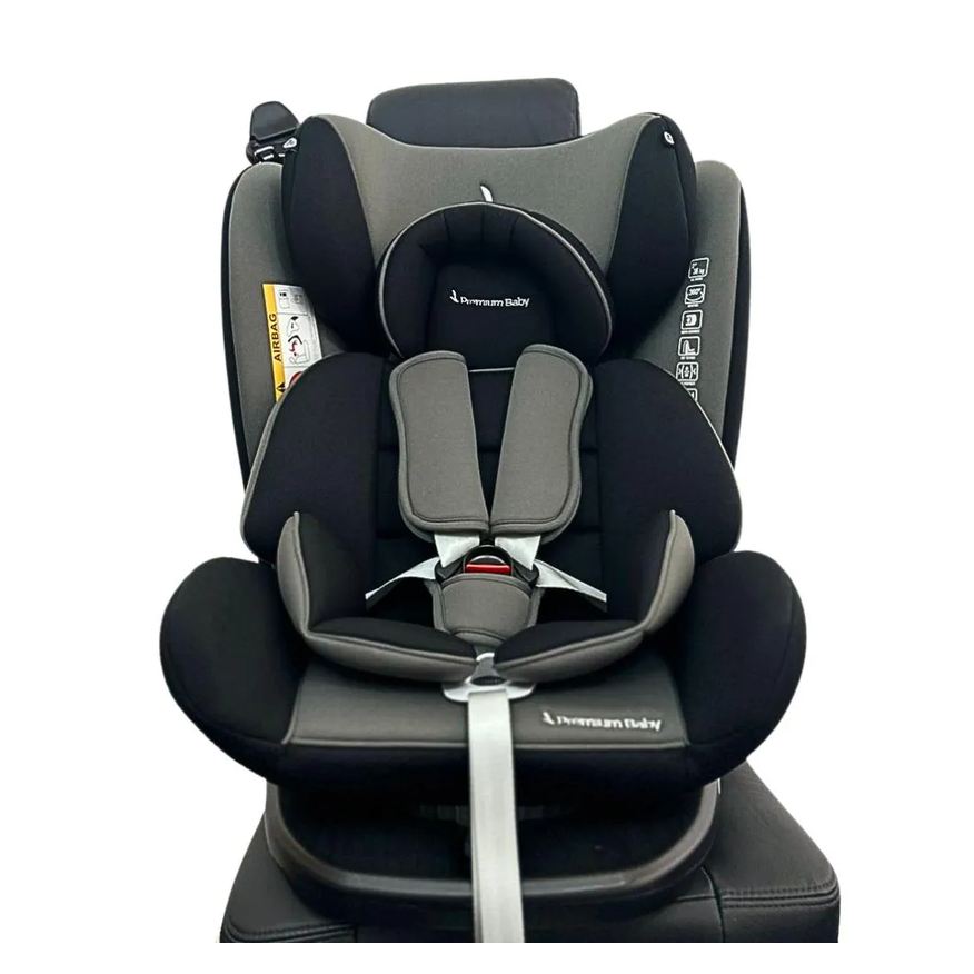 Premium Baby Cadeirinha para Carro Murphy Lux 360º Preta e Cinza