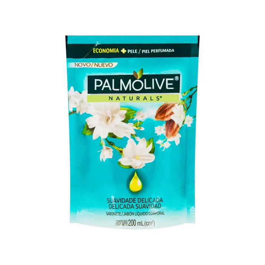 Natura Sabonete Liquido Palmolive Naturals Suavidade 200ml Refil