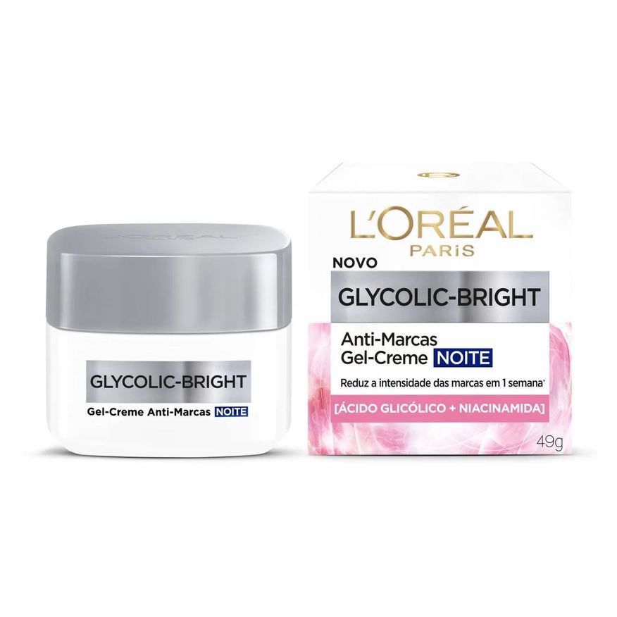 L'Oreal Kit Paris Anti-Marcas Glycolic-Bright - Creme Dia FPS30 + Gel-Creme Noite
