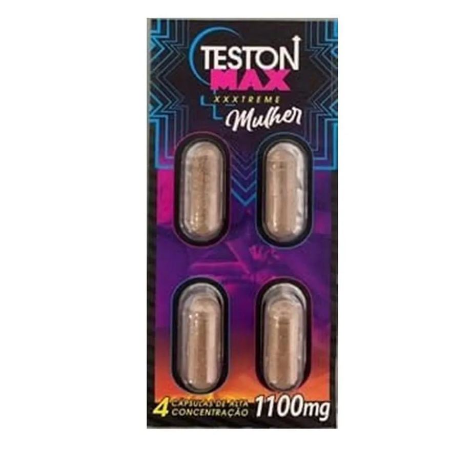 Multivita Teston Max Xtreme Mulher 4 cápsulas 1000mg
