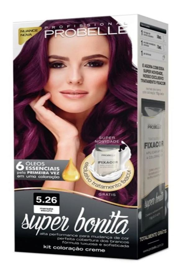 Probelle Tintura Super Bonita 5.26 Marsala Escuro