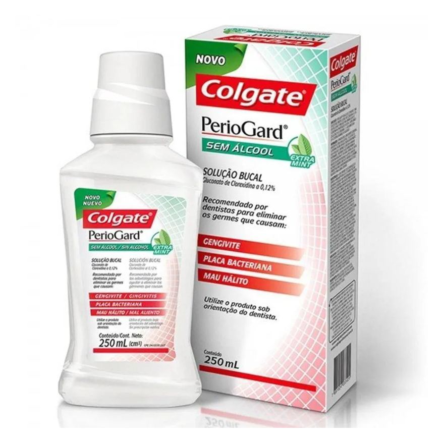Colgate Periogard Solucao Bucal Extra Mint 250ml sem Alcool