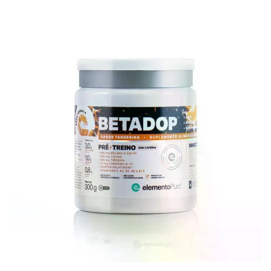 Elemento Pré-treino Puro Beta Alanina Betadop Tangerina 300g