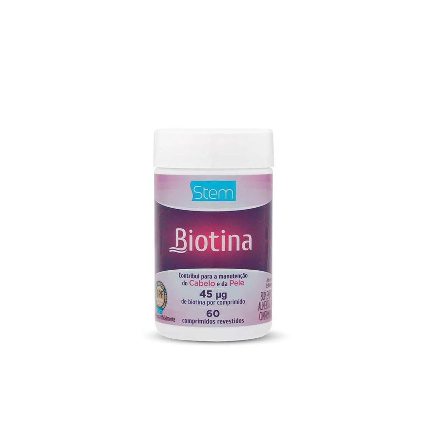 Alimentar Suplemento Biotina para Cabelo e Pele com 60 comprimidos
