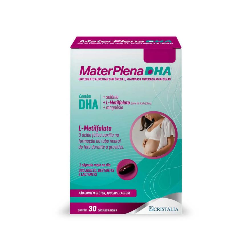 Materplena Multivitamínico DHA Gestantes 30 Cápsulas