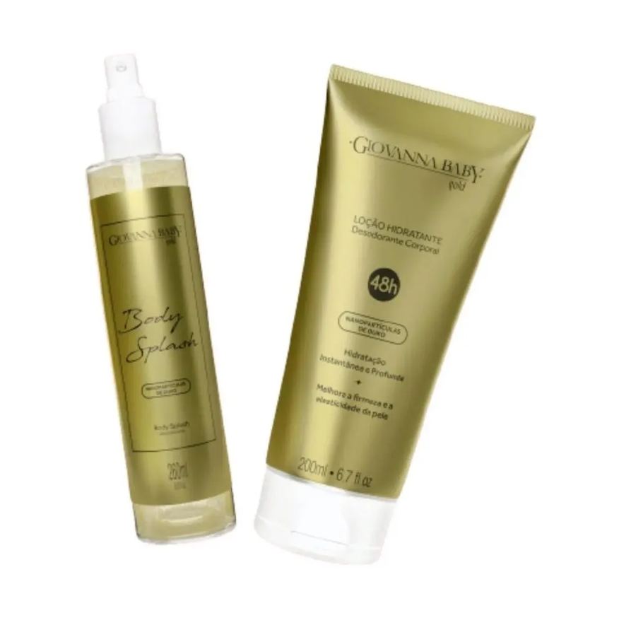 Giovanna Baby Kit Gold Body Splash E Loção Hidratante