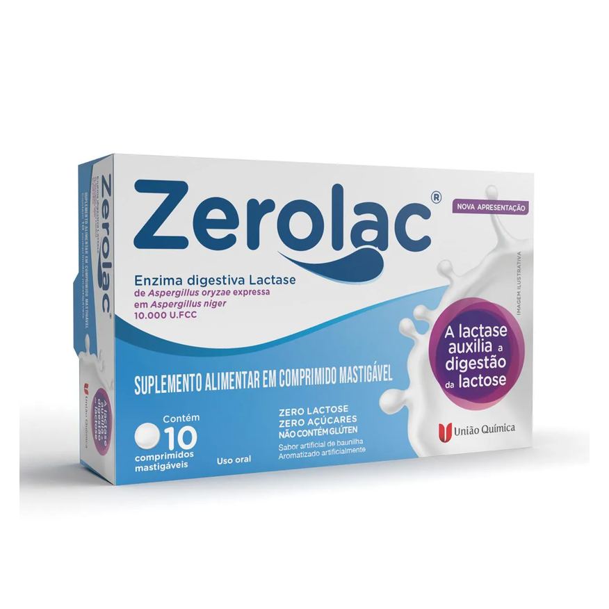Zerolac 10000FCC 10 comprimidos mastigáveis