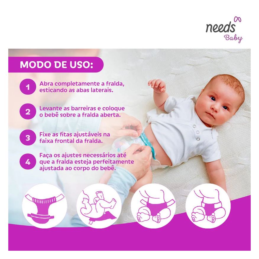 Needs Fralda Baby Ultrasafe XXG 54 Unidades
